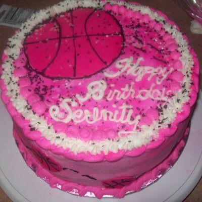 Girls Basketball Themed Cake