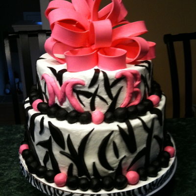 Zebra Print Cake