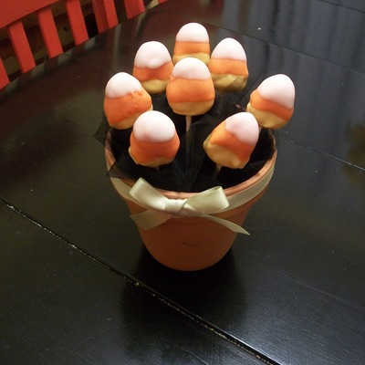 Candy Corn Cake Pops
