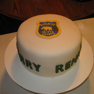 Retirement Cake For The Sheriff