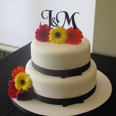 Monogram Wedding Cake