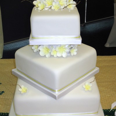 Frangipani Wedding Cake