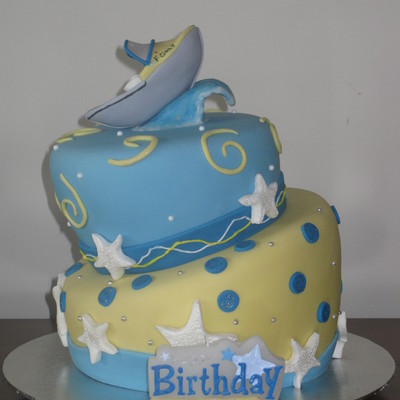 Fishing Boat Cake