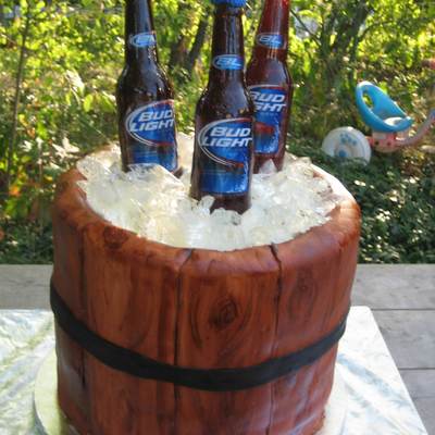 Sugar Beer Bottles/ice Barrel Cake