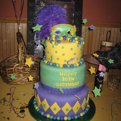 30Th Themed Birthday Cake