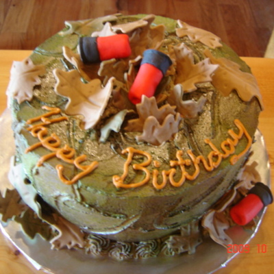 Hunting/camo Theme Cake
