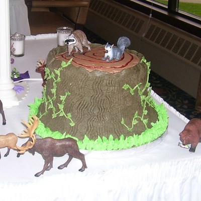 Tree Stump Cake