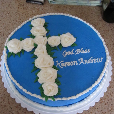 Baby Baptism Cake