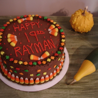 Autumn Birthday Cake