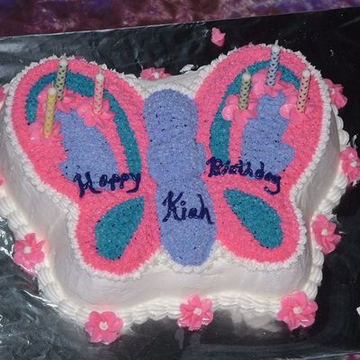 Butterfly Birthday Cake