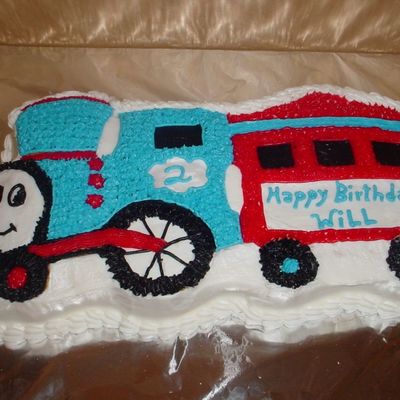 Train Lovers - 2Nd Birthday Cake