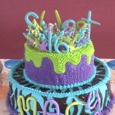 Sweet 16 Birthday Cake
