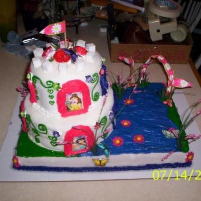 Princess Castle Birthday Cake