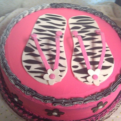 Flip Flop Birthday Cake