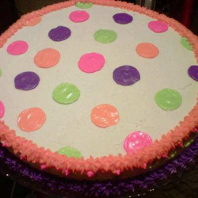 Polka Dot Birthday Cake