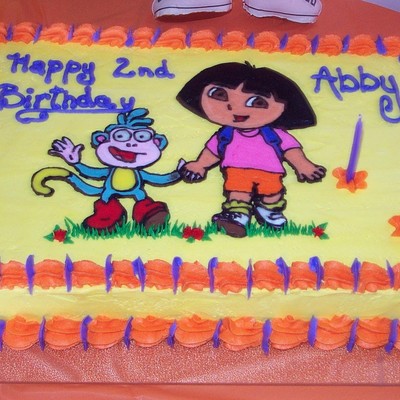 ::dora The Explorer Buttercream Transfer::