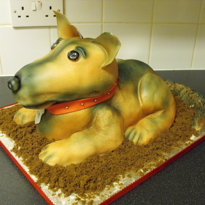 My First 3D Dog Cake