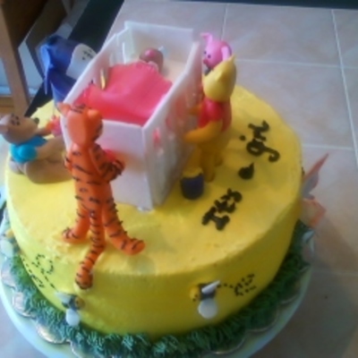 Winnie The Pooh Baby Shower Cake