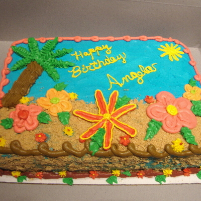 Luau Cake