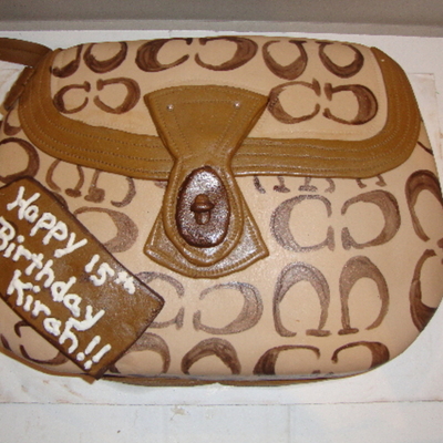 Coach Purse Cake