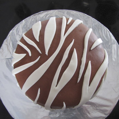 Chocolate Zebra Print