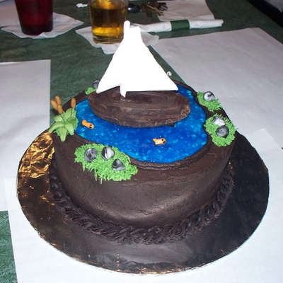 Mark's Sailboat Cake