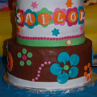 Sailor's Baby Shower Cake