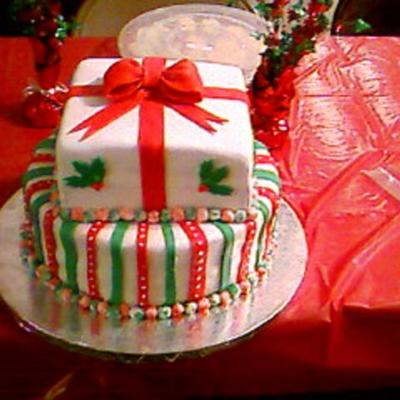 Christmas Bridal Shower Cake