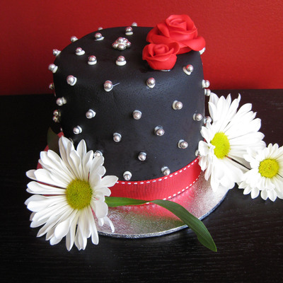 Black/ Red And White