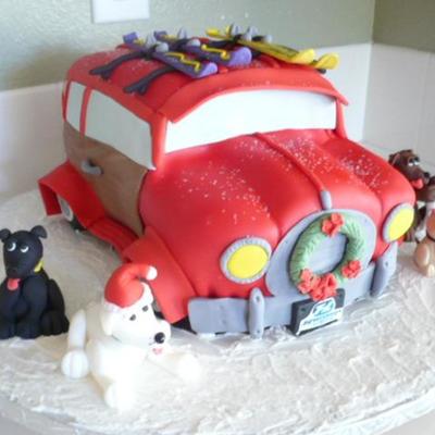 Woody Cake For Surf/ Ski Shop Christmas Party