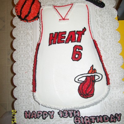Miami Heat Jersey Cake