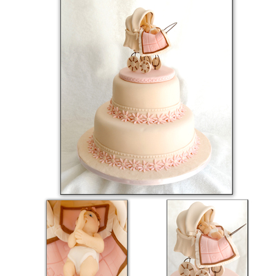 Baby Carriage Cake