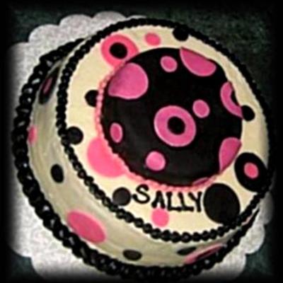 Pink And Black Polka Dots