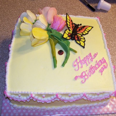 Tulip Birthday Cake