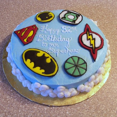 Justice League Birthday Cake