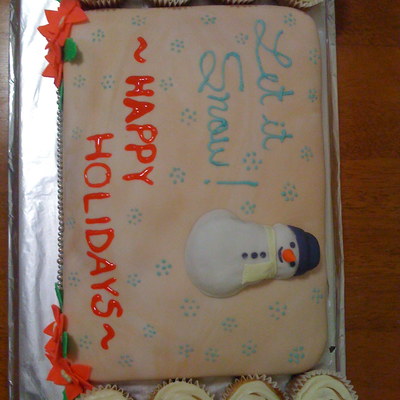 Snowman Cake