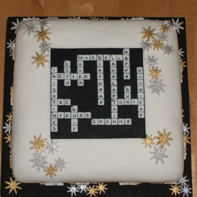 Crossword Cake