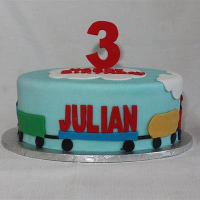 Train Birthday Cake