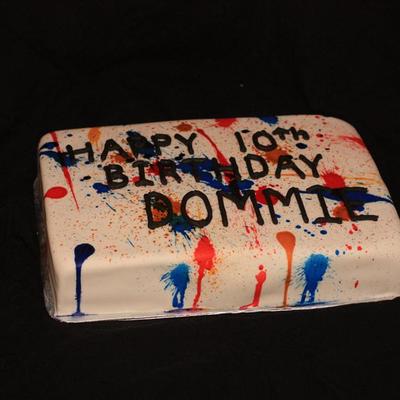 Paint Ball Birthday Cake