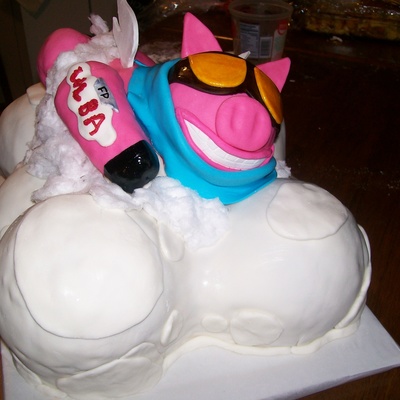Flying Pig Cake