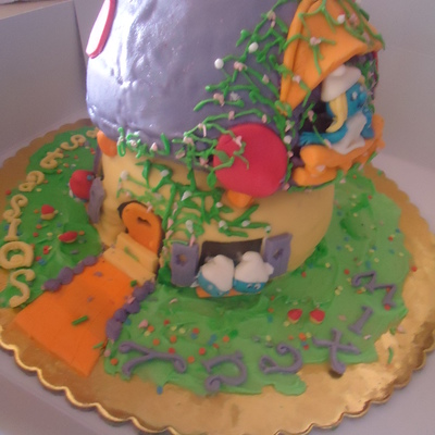 Smurfs Cake