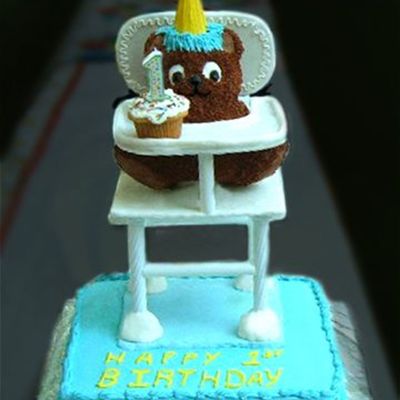 Teddy Bear In Highchair