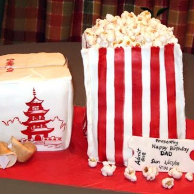 Popcorn Bag Chinese Food Box
