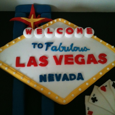 Las Vegas Sign Cake