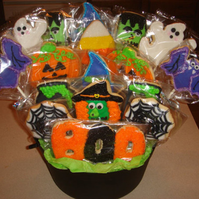 Halloween Cookie Bouquet