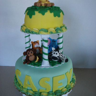 Baby Shower Jungle Cake