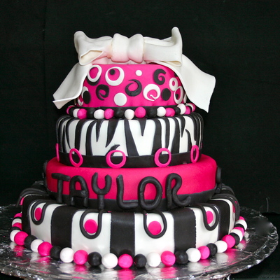 Pink Black & White Contemporary