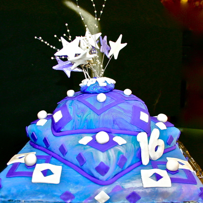 Blue Purple Square Contemporary