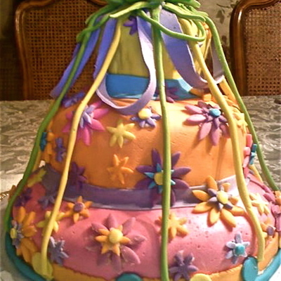 Colorful Fun Flower Cake