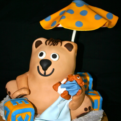 Teddy Bear Baby Shower Cake